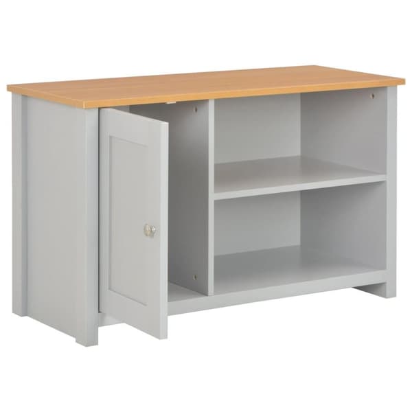 vidaXL TV-bänk grå 95x39x58 cm