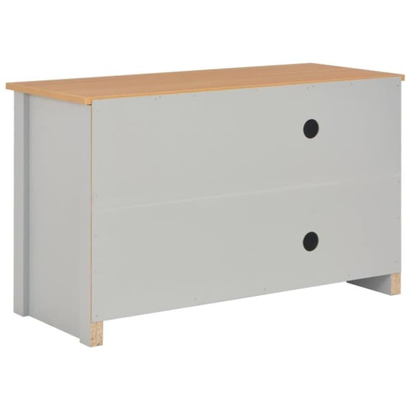 vidaXL TV-bänk grå 95x39x58 cm