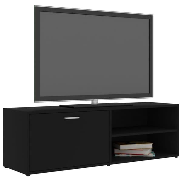 vidaXL TV-bänk svart 120x34x37 cm spånskiva