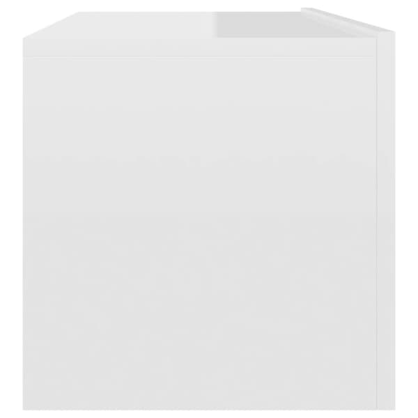 vidaXL TV-bänk vit högglans 100x30x30 cm konstruerat trä