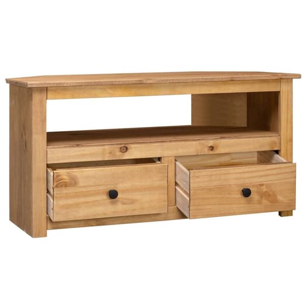 vidaXL tv-skænk 93 x 49 x 49 cm massivt fyrretræ Panama