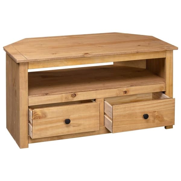 vidaXL tv-skænk 93 x 49 x 49 cm massivt fyrretræ Panama