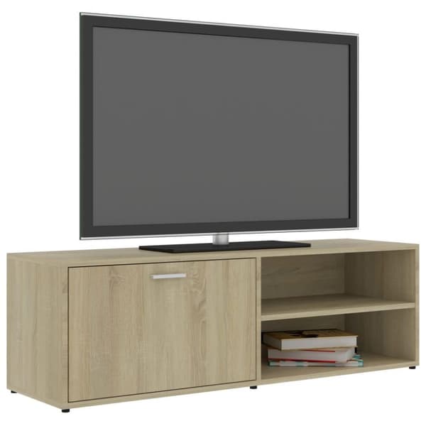 vidaXL TV-taso Sonoma-tammi 120x34x37 cm lastulevy