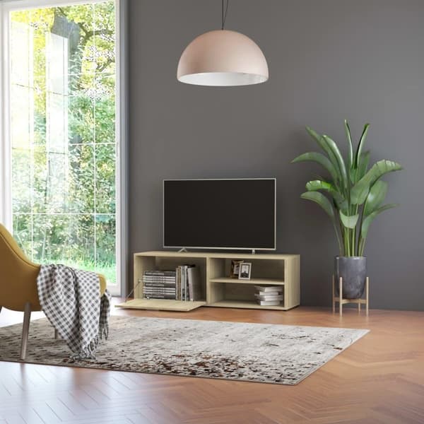 vidaXL TV-taso Sonoma-tammi 120x34x37 cm lastulevy