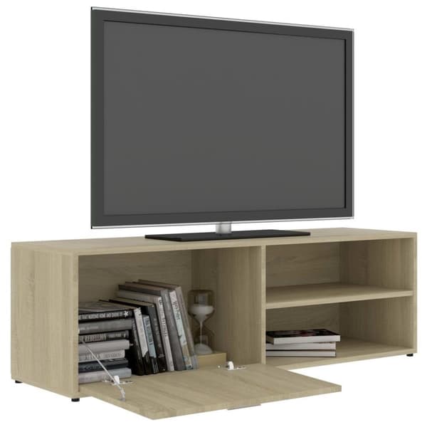 vidaXL TV-taso Sonoma-tammi 120x34x37 cm lastulevy