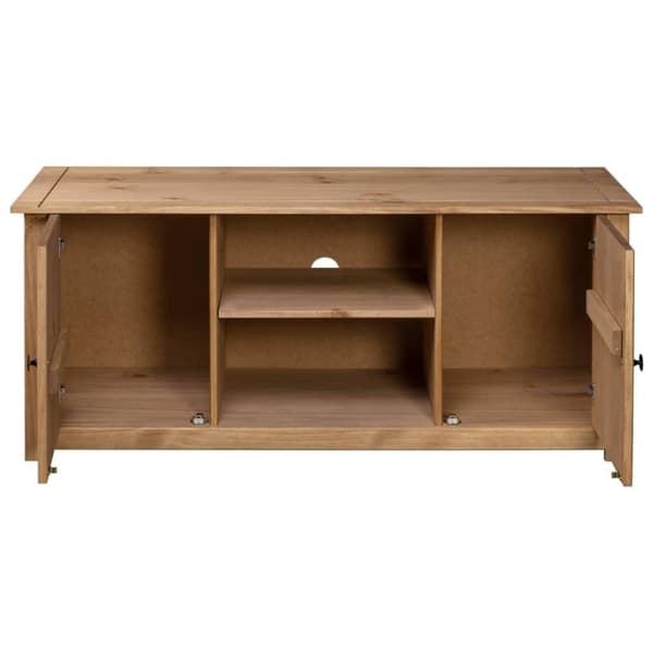 vidaXL TV-benk 120x40x50 cm heltre furu Panama Range