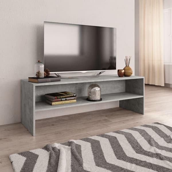 vidaXL TV-benk betonggrå 120x40x40 cm sponplate