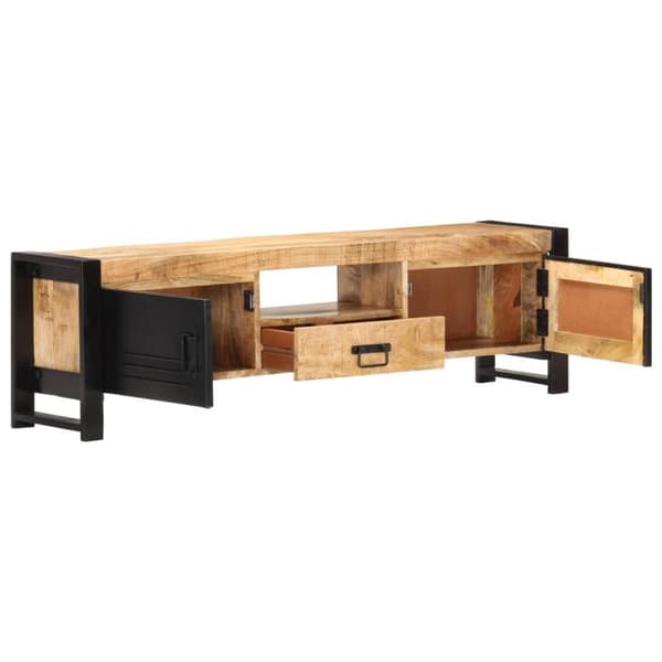 vidaXL TV-bänk 140x30x40 cm grovt mangoträ