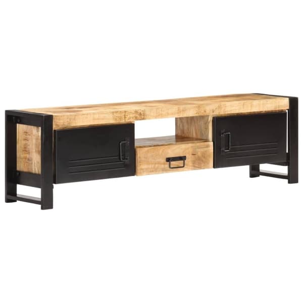 vidaXL TV-bänk 140x30x40 cm grovt mangoträ