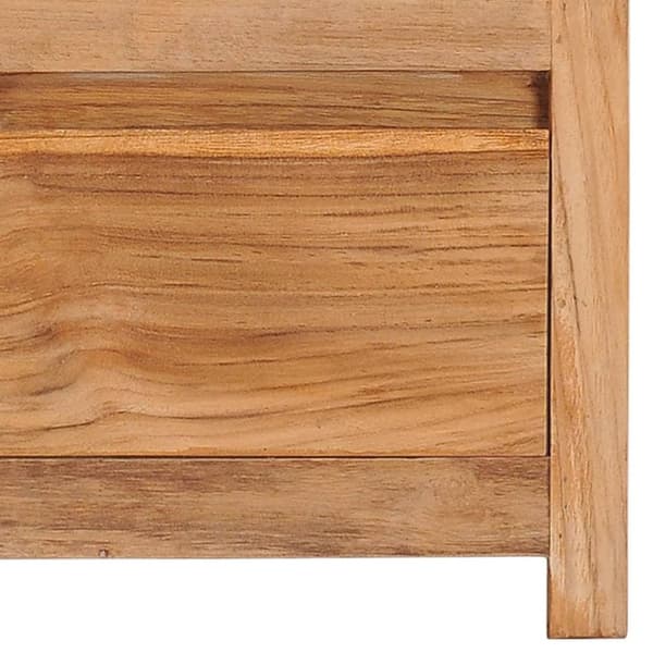 vidaXL tv-bord 100x30x35 cm massivt teaktræ