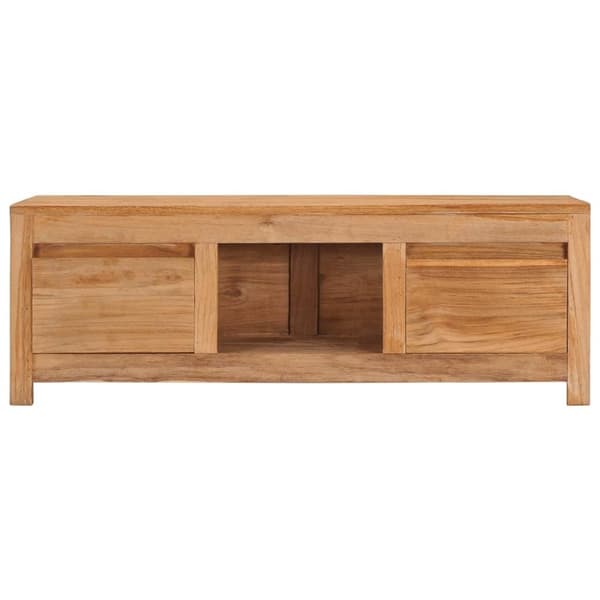 vidaXL TV-bänk 100x30x35 cm massiv teak