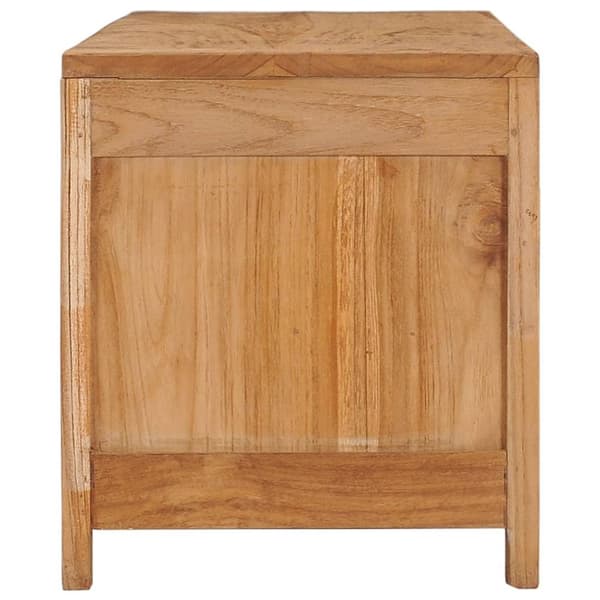 vidaXL TV-bänk 100x30x35 cm massiv teak