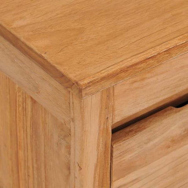 vidaXL TV-bänk 100x30x35 cm massiv teak