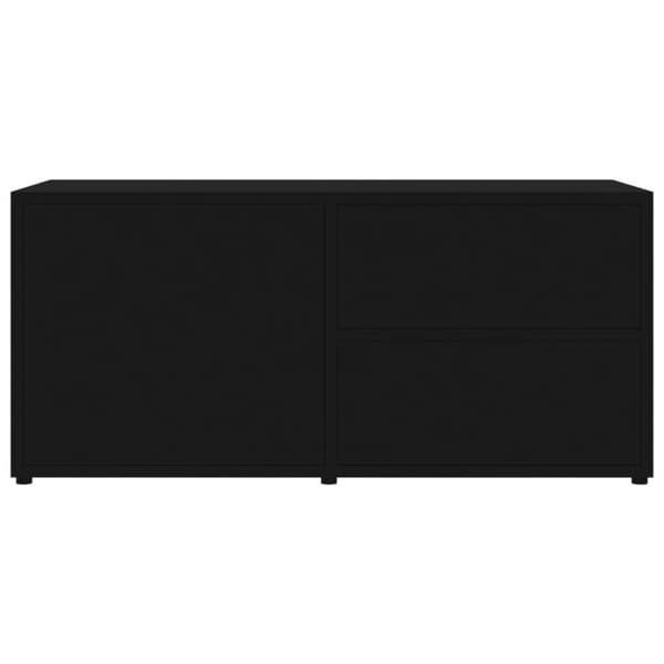 vidaXL TV-benk svart 80x34x36 cm sponplate