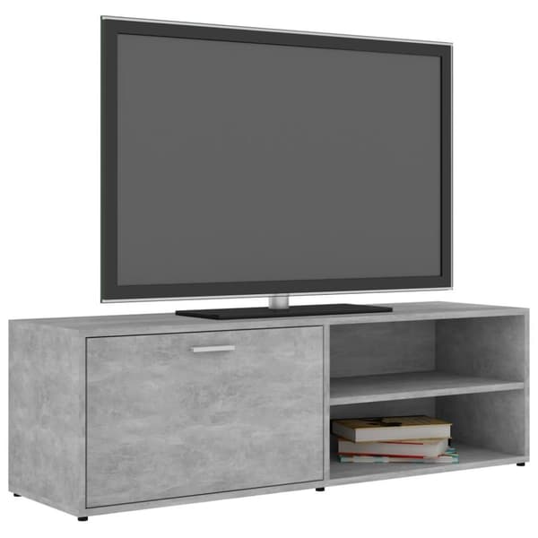 vidaXL TV-benk betonggrå 120x34x37 cm sponplate