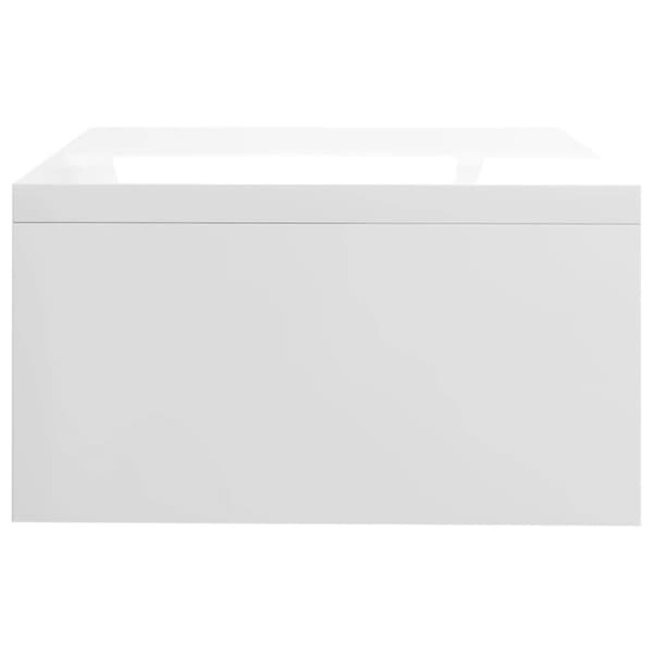 vidaXL skærmstander 42 x 24 x 13 cm spånplade hvid højglans