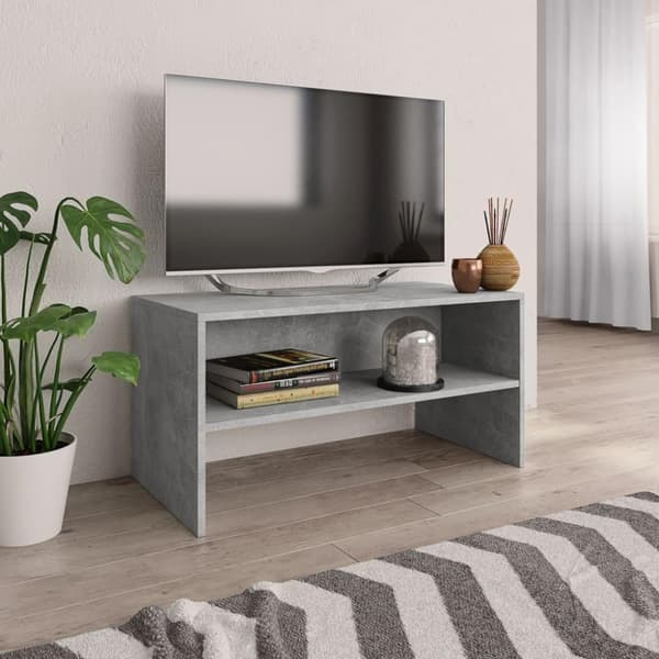 vidaXL TV-bänk betonggrå 80x40x40 cm spånskiva