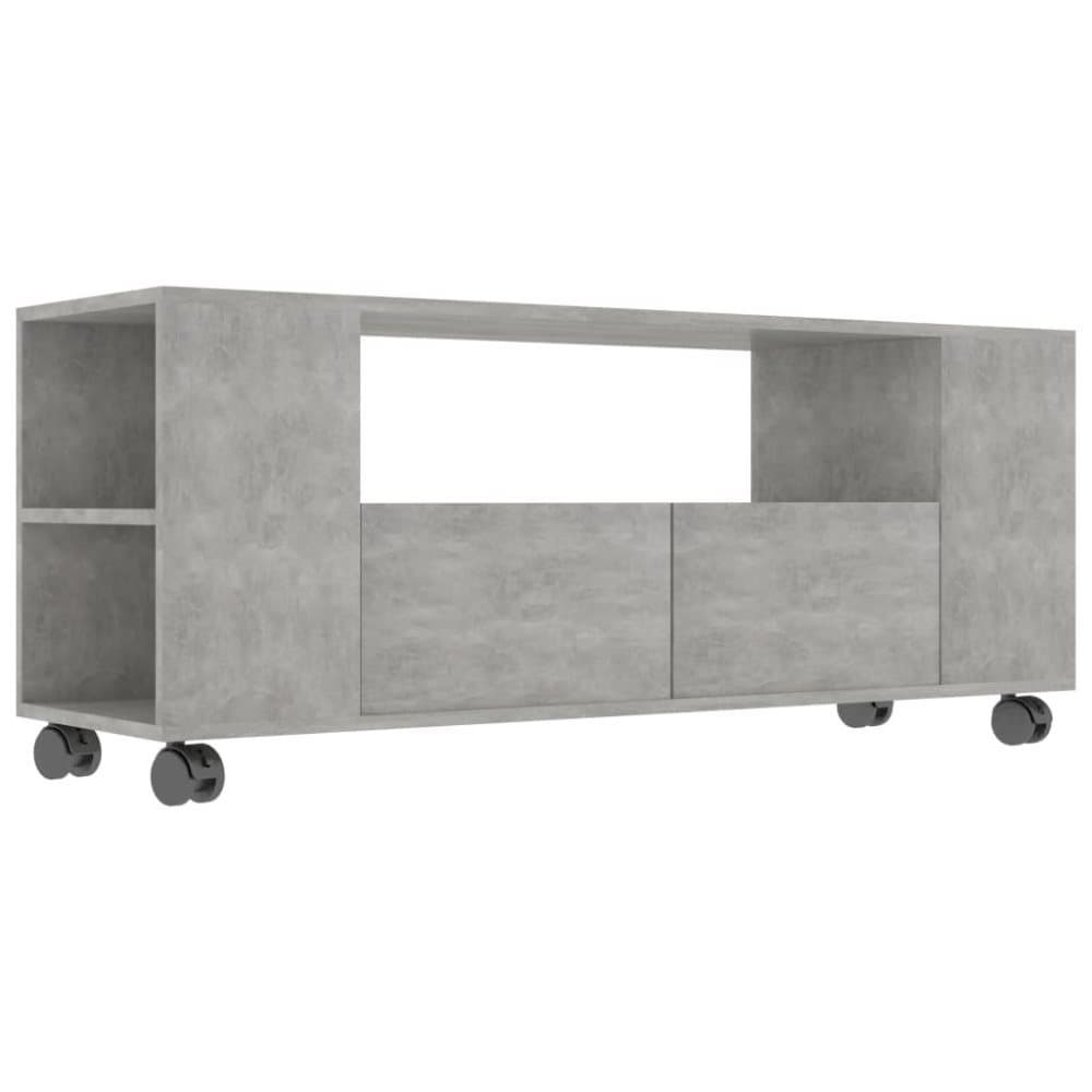 vidaXL TV-bänk betonggrå 120x35x43 cm spånskiva