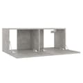 Miniatyrbilde 5 av 10: vidaXL TV-benk betonggrå 80x30x30 cm konstruert tre