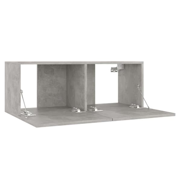 vidaXL TV-benk betonggrå 80x30x30 cm konstruert tre