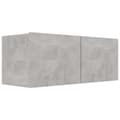 Miniatyrbilde 1 av 10: vidaXL TV-benk betonggrå 80x30x30 cm konstruert tre
