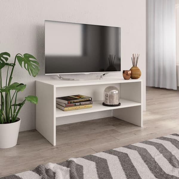 vidaXL tv-skab 80 x 40 x 40 cm spånplade hvid