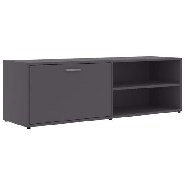 vidaXL TV-benk grå 120x34x37 cm konstruert tre