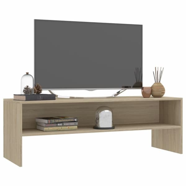 vidaXL TV-benk sonoma eik 120x40x40 cm sponplate