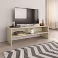 Miniatyrbilde 7 av 8: vidaXL TV-benk sonoma eik 120x40x40 cm sponplate