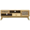 Miniatyrbillede 3 af 9: vidaXL tv-bord 120x30x42 cm udskåret design træ brun