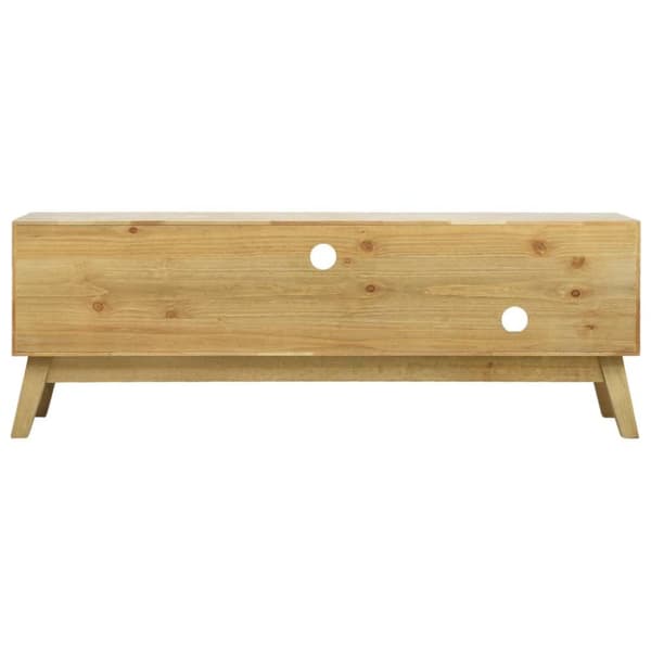 vidaXL tv-bord 120x30x42 cm udskåret design træ brun
