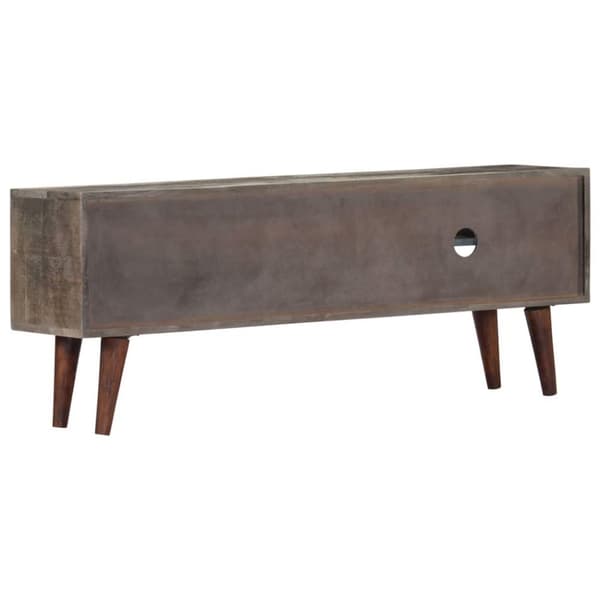 vidaXL tv-skab 130x30x46 cm massivt ru mangotræ