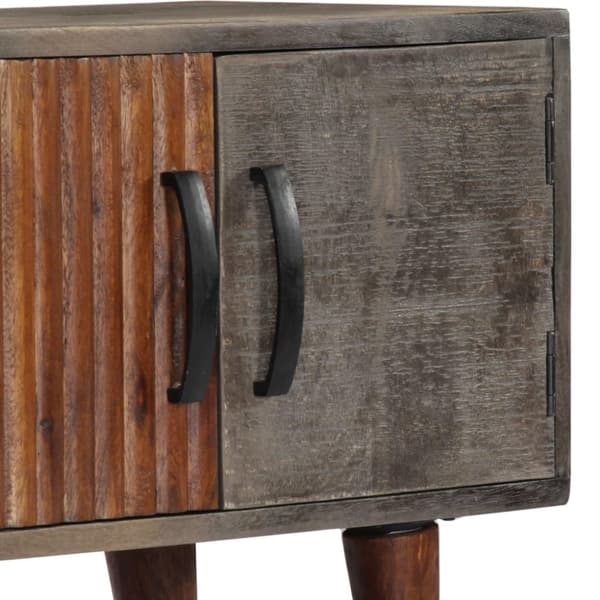 vidaXL tv-skab 130x30x46 cm massivt ru mangotræ