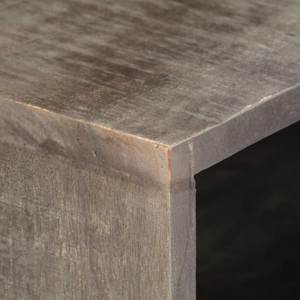 vidaXL tv-skab 130x30x46 cm massivt ru mangotræ