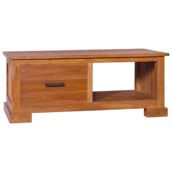 vidaXL TV-taso 90x50x37 cm täysi tiikki