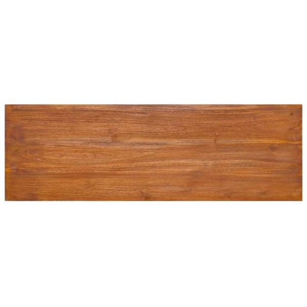 vidaXL Seinäkiinnitettävä TV-taso 180x30x30 cm täysi tiikki