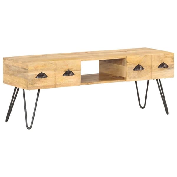 vidaXL TV-benk 120x35x45 cm heltre mango
