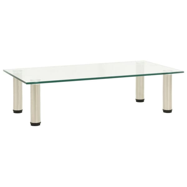 vidaXL tv-bord 60x35x17 cm hærdet glas transparent