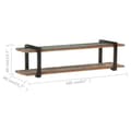 Miniatyrbilde 5 av 9: vidaXL TV-benk 160x40x40 cm gjenvunnet heltre