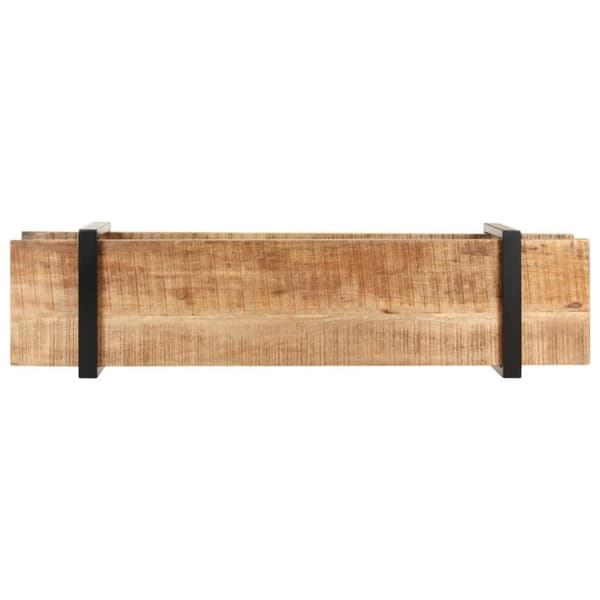 vidaXL TV-benk 160x40x40 cm grov heltre mango