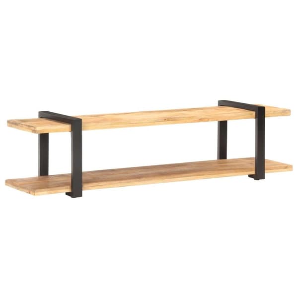 vidaXL TV-benk 160x40x40 cm grov heltre mango