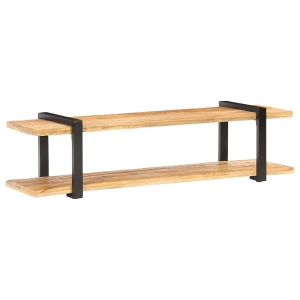 vidaXL TV-benk 160x40x40 cm grov heltre mango