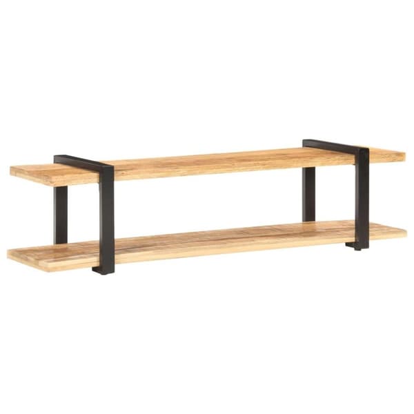 vidaXL TV-benk 160x40x40 cm grov heltre mango