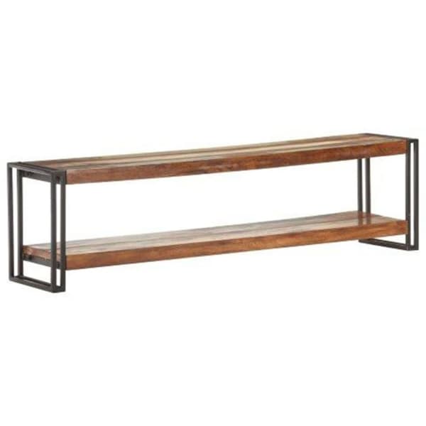 vidaXL TV-benk 150x30x40 cm gjennvunnet heltre