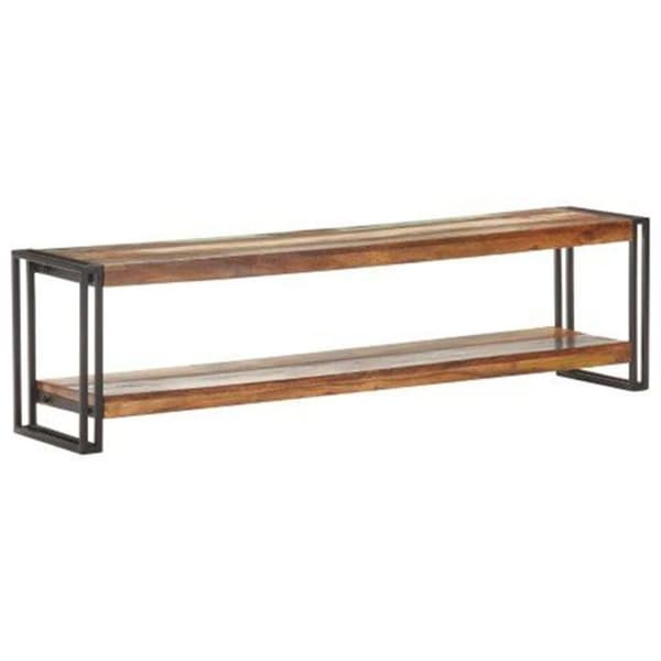 vidaXL TV-benk 150x30x40 cm gjennvunnet heltre