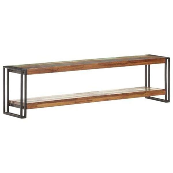 vidaXL TV-benk 150x30x40 cm gjennvunnet heltre