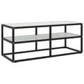 Miniatyrbillede 1 af 7: vidaXL tv-bord 100x40x40 cm hvidt marmorglas sort