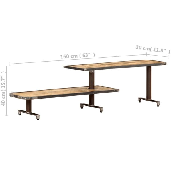vidaXL tv-skab 160x30x40 cm massivt mangotræ
