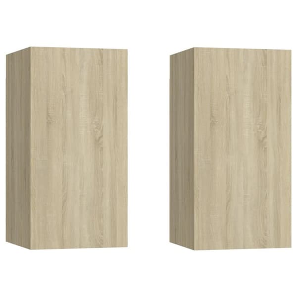 vidaXL TV-tasot 2 kpl Sonoma-tammi 30,5x30x60 cm tekninen puu
