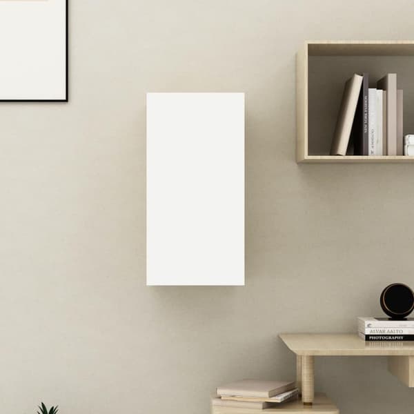 vidaXL tv-bord 30,5x30x60 cm konstrueret træ hvid